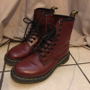 Burgundy Dr. Martens